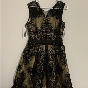 Black and gold Cocktail dress